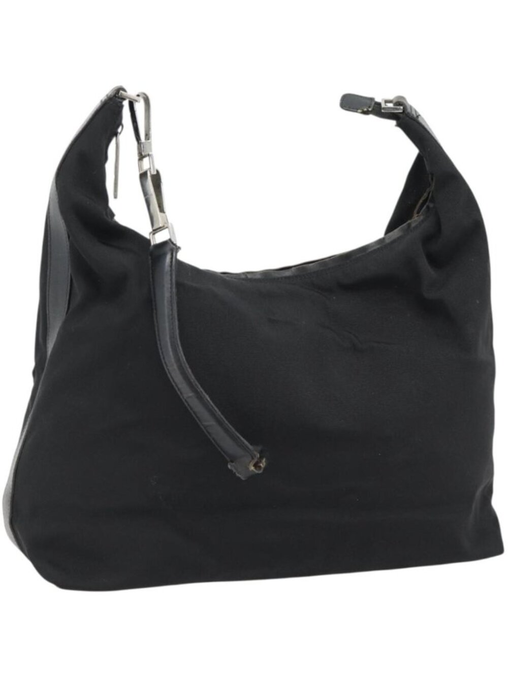 GUCCI Shoulder Bag Canvas Black Silver 001 2113 1955